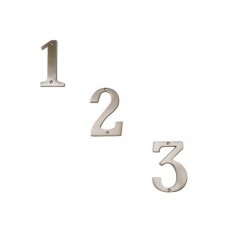 4 Inch Solid Brass Satin Nickel Finish House Numbers